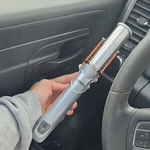 Silver Ceramic Barrel Hair Straightener for Women Instyler